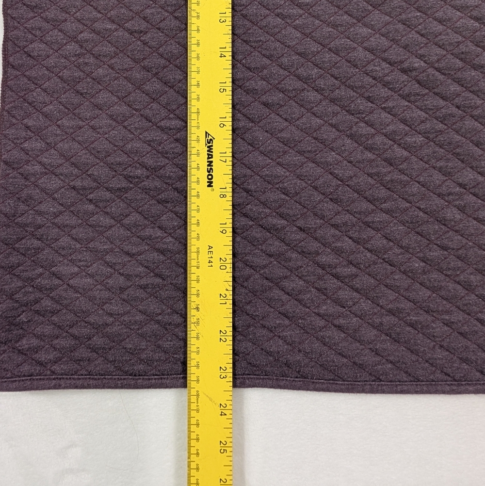 Eddie‎ Bauer Quilted Half-Zip Fleece Pullover Men’s Large| Purple - Picture 5 of 6